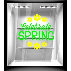 Αυτοκόλλητο βιτρίνας - Ανοιξιάτικο - Sales 16